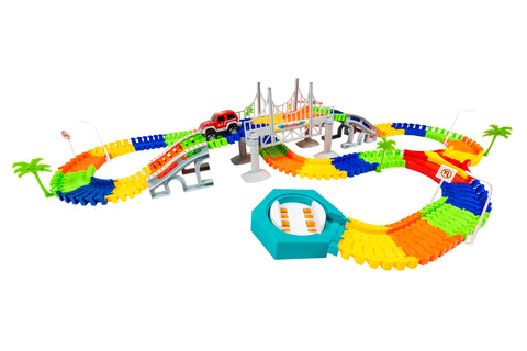 Flexi track - stora banan med 192 delar och en bil - Flexi track