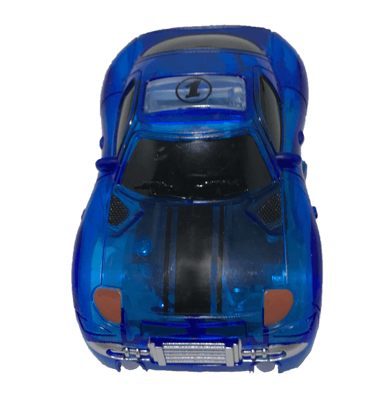 Flex blå racebil