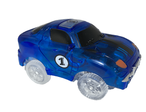Flex blå racebil